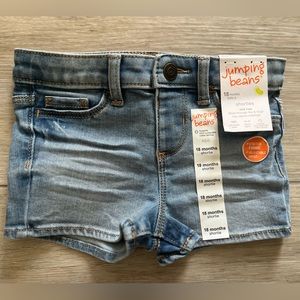 NWT Jumping Bean Toddler Girl 18M Jean Shorts